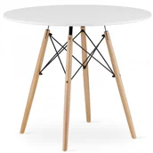 Stoły - Biały nowoczesny stół do kuchni i salonu T7-M12 - miniaturka - grafika 1