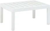 Stoły ogrodowe - vidaXL Stolik kawowy, biały, 78x55x38 cm, plastikowy - miniaturka - grafika 1