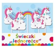 Urodziny dziecka - Go Świeczki Pikery Jednorożec 5 szt PF-SPJR - miniaturka - grafika 1