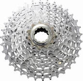 Kasety rowerowe - SHIMANO Kaseta Deore XT CS-M770 czarny-srebrny / Ilość biegów: 9 / Stopniowanie: 11-34 ICSM7709134 - miniaturka - grafika 1
