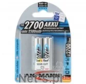 Akumulatory ogólnego zastosowania - ANSMANN Ansmann Mignon NiMh Bateria 2xAA 2700mA (5030852) - miniaturka - grafika 1