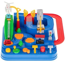 Tor przeszkód interaktywny parking wyścigi 4 autka KX6012 - Tory, garaże, parkingi - miniaturka - grafika 2