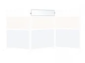 Tablice i flipcharty - Allboards Ścianka moderacyjna suchościeralno-magnetyczna 120x30 - element TMS123 - miniaturka - grafika 1