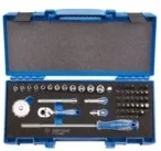 KING TONY Zestaw nasadek 2553MRV, 1/4", 6-kątne, 4-14 mm, HEX, TORX, PH, PZ - Zestawy narzędziowe - miniaturka - grafika 3