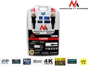 Akcesoria do monitorów - Maclean Kabel HDMI-HDMI 1.4 1,8 m Kabel HDMI Złoty Ethernet Blister 5901549689525 - miniaturka - grafika 1