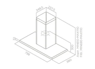 Elica Galaxy BLIX/A/80 - Okapy kuchenne - miniaturka - grafika 4