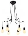 Candellux BASSO LAMPA WISZĄCA 6X40W E27 CZARNY MATOWY - Lampy sufitowe - miniaturka - grafika 2