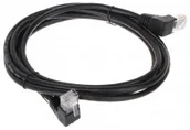 Kable - ABCVISION Patchcord RJ45/2.0-KK/B czarny kat.5e 2.0m RJ45/2.0-KK/B - miniaturka - grafika 1