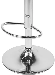 Beliani Zestaw 2 hokerów barowych skóra ekologiczna białe PEORIA - Taborety i hokery - miniaturka - grafika 9