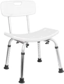 Akcesoria łazienkowe - Bisk Taboret prysznicowy z oparciem PRO - miniaturka - grafika 1