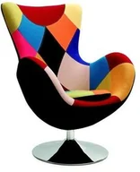 Fotele - Halmar Fotel Butterfly Patchwork Halmar(V-CH-BUTTERFLY-FOT-PATCHWORK - miniaturka - grafika 1
