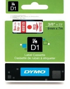 Dymo Standardowa taśma D1 - 9mm x 7m - czerwony/biała - 40915 - Etykiety do drukarek - miniaturka - grafika 6