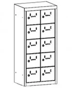 Szafki biurowe - Malow Szafka śniadaniowa SUS 225p drzwi skrzydłowe-przelotowe SUS 225p - miniaturka - grafika 1