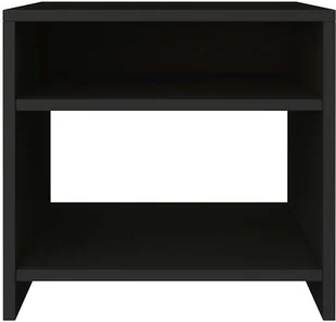 vidaXL Szafka nocna, czarna, 40 x 30 x 40 cm, płyta wiórowa - Szafki nocne - miniaturka - grafika 4