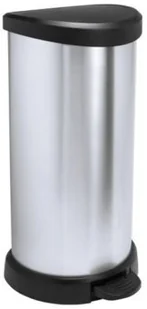 Curver Kosz na śmieci metalizowany 40L z pedałem 181125 - Akcesoria łazienkowe - miniaturka - grafika 3