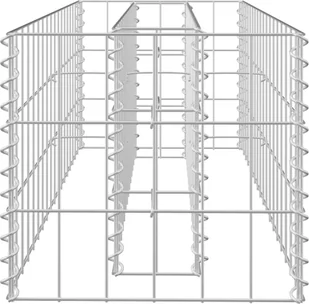 vidaXL Donica gabionowa z galwanizowanej stali, 90 x 30 x 30 cm - Donice - miniaturka - grafika 5