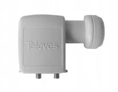 Konwertery satelitarne - Televes Konwerter Sat Twin szary [747002] - miniaturka - grafika 1