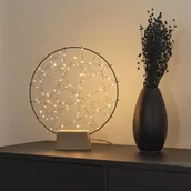 Oświetlenie świąteczne - KonstSmide CHRISTMAS Sylwetka LED mały pierścień z drewniana stopą - miniaturka - grafika 1