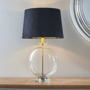 Endon Industrialna LAMPA biurkowa GIDEON 90559 Endon szklana LAMPKA loftowa z włącznikiem stołowa czarna przezroczysta antyczny brąz 90559 - Lampy stojące - miniaturka - grafika 6