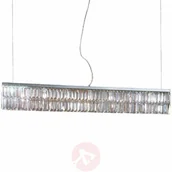 Lampy sufitowe - Kolarz Kryształowa lampa wisząca PRISMA w kolorze chromu - miniaturka - grafika 1