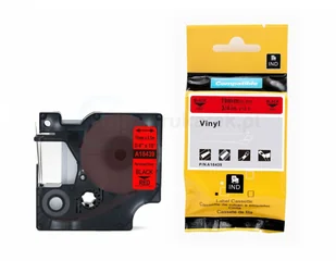 DYMO strefadrukarek.pl Taśma 18439 winylowa 19mm x 5.5m czerwona czarny nadruk - zamiennik | OSZCZĘDZAJ DO 80% - ZADZWOŃ! 730811399 PROMOCJA! RH-18439 - Dodatki do drukarek i skanerów - miniaturka - grafika 4