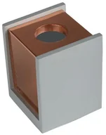 Oprawy, klosze i abażury - v-tac Oprawa V-TAC GIPS BETON GU10 Natynkowy Kwadrat Szary/Złoto VT-860 - miniaturka - grafika 1