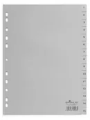 Przekładki do segregatorów - DURABLE Przekładki do segregatora 1-15 A4 szare 6524-10 - miniaturka - grafika 1