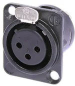 Złącza, przejściówki, adaptery - Neutrik NC3FD-L-BAG-1 gniazdo tablicowe XLR F - miniaturka - grafika 1