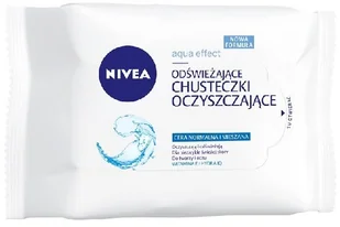 Nivea Odświeżające chusteczki oczyszczające - Aqua Effect Odświeżające chusteczki oczyszczające - Aqua Effect - Zestawy kosmetyków męskich - miniaturka - grafika 2