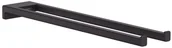 Wieszaki łazienkowe - Hansgrohe AddStoris Wieszak na ręczniki podwójny czarny mat 41770670 - miniaturka - grafika 1