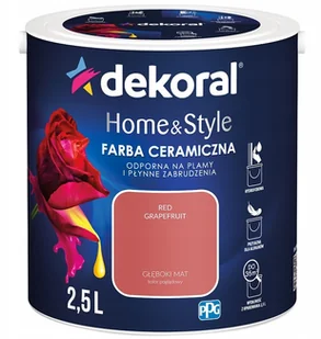Dekoral Emulsja Home & Style red grapefruit 2,5 l - Farby wewnętrzne Dekoral Emulsja Home & Style red grapefruit 2,5 l - Farby wewnętrzne - miniaturka - grafika 2