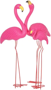 Springos Figurka ogrodowa flaming ozdoba dekoracja + zestaw 3 szt. GA0137 - Pozostałe ozdoby ogrodowe - miniaturka - grafika 2