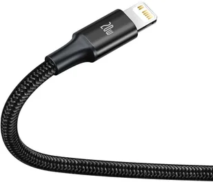 Baseus Kabel 3w1 Rapid Series USB-C do micro USB Lightning USB-C PD 20W 1.5m Czarny CAMLT-SC01 - Kable USB - miniaturka - grafika 5