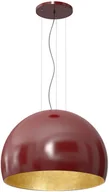 Lampy sufitowe - Luminex lampa wisząca 3/4 Bool 1 E27 burgund/złota 80cm 1690 - miniaturka - grafika 1