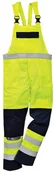 Odzież robocza - Portwest FR63 - Trudnopalne i ostrzegawcze spodnie ochronne ogrodniczki Multi-Norm - S-3XL. - miniaturka - grafika 1
