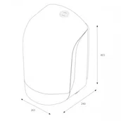 Dozowniki papieru i mydła dla firm - Katrin Dozownik do ręczników w roli M INCLUSIVE CENTERFEED M czarny /92124/ MT043-2 - miniaturka - grafika 1