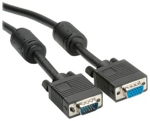 Roline Kabel VGAcable Ferrit HD15 m/f 2m - 11.04.5352 - Kable - miniaturka - grafika 2