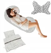 Poduszki do karmienia - Mega Zestaw Poduszka ciążowa 4w1 + antywstrząsowa - miniaturka - grafika 1