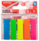 Etykiety samoprzylepne i bloki etykiet - Office products Zakładki indeksujące standard, PP, 12x45mm, 5x25 kart., zawieszka, mix kolorów 14223637-99 - miniaturka - grafika 1