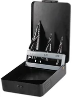 Akcesoria do elektronarzędzi - EXTOL CRAFT Zestaw wierteł stopniowych stożkowych, 3szt, 20092 - miniaturka - grafika 1