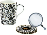 Kubki - Nuova Cer Easy life r2s KUBEK PORCELANOWY Z METALOWYM ZAPARZACZEM Savana - 350 ml 105 MOS7 - miniaturka - grafika 1