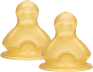Nuk 701236 SMOCZEK NA BUTELKĘ LATEKSOWY 0-6 M 2SZT - Smoczki uspokajające - miniaturka - grafika 3