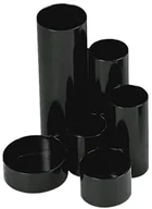 Przyborniki na biurko - Wedo JUNIOR Butler zestaw na biurko - 6 rur z polistyrenu, czarny 245 257201 - miniaturka - grafika 1