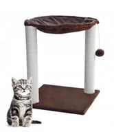 Drapaki dla kotów - Drapak Legowisko Dla Kota Brązowy Hamak - miniaturka - grafika 1