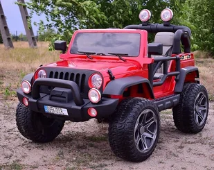 Super-Toys Mega Jeep Perfect 002 Exclusive Wolny Start Miękkie Koła Lakierowany Hp-002 - Pojazdy elektryczne dla dzieci - miniaturka - grafika 10