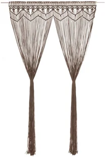 vidaXL Zasłona z makramy, kolor taupe, 140 x 240 cm, bawełna - Zasłony - miniaturka - grafika 16