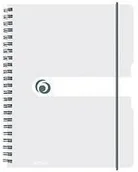 Szkolne artykuły papiernicze - Herlitz Brulion na spirali A5/80K kratka transparent(2szt) - miniaturka - grafika 1