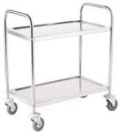 Wyposażenie lokali gastronomicznych - Vogue Dwupoziomowy wózek do czyszczenia duży 860 x 535 x 930 mm gastronomiczny ze stali nierdzewnej F998 - miniaturka - grafika 1