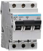 Bezpieczniki elektryczne - LEGRAND nadprądowy trójbiegunowy C 2A MCN302E Hager - miniaturka - grafika 1