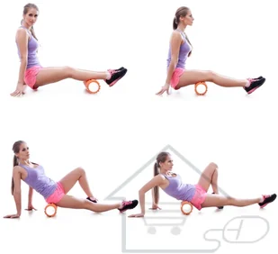 Movit Wałek do masażu 33 x 14 cm, różowy roller 20040520 - Akcesoria do masażu - miniaturka - grafika 2